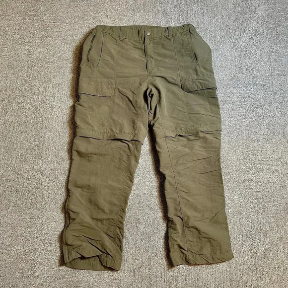 The North Face Nylon Zip Off Tactical Outdoor Hiking Camping Pants Large SHORT - Picture 1 of 10